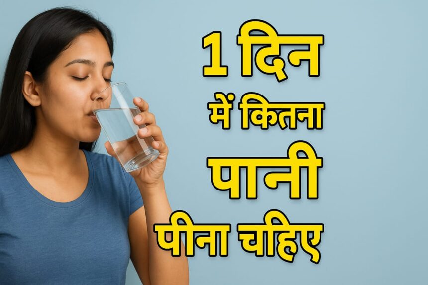1 दिन में कितना पानी पीना चाहिए